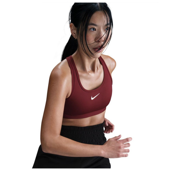 Nike Γυναικείο μπουστάκι Swoosh Medium-Support Padded Sports Bra